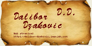 Dalibor Džaković vizit kartica